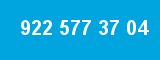 922 577 37 04 922 577 37 04
